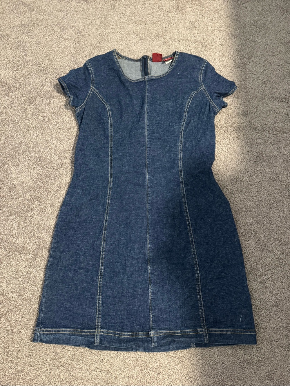 Vintage Gap Blue Jeans Denim Short Sleeve Dress